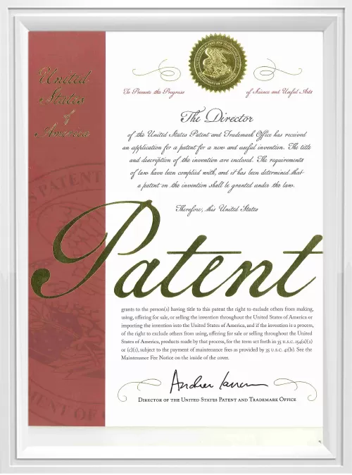 EG-1680 US Invention Patent Certificate