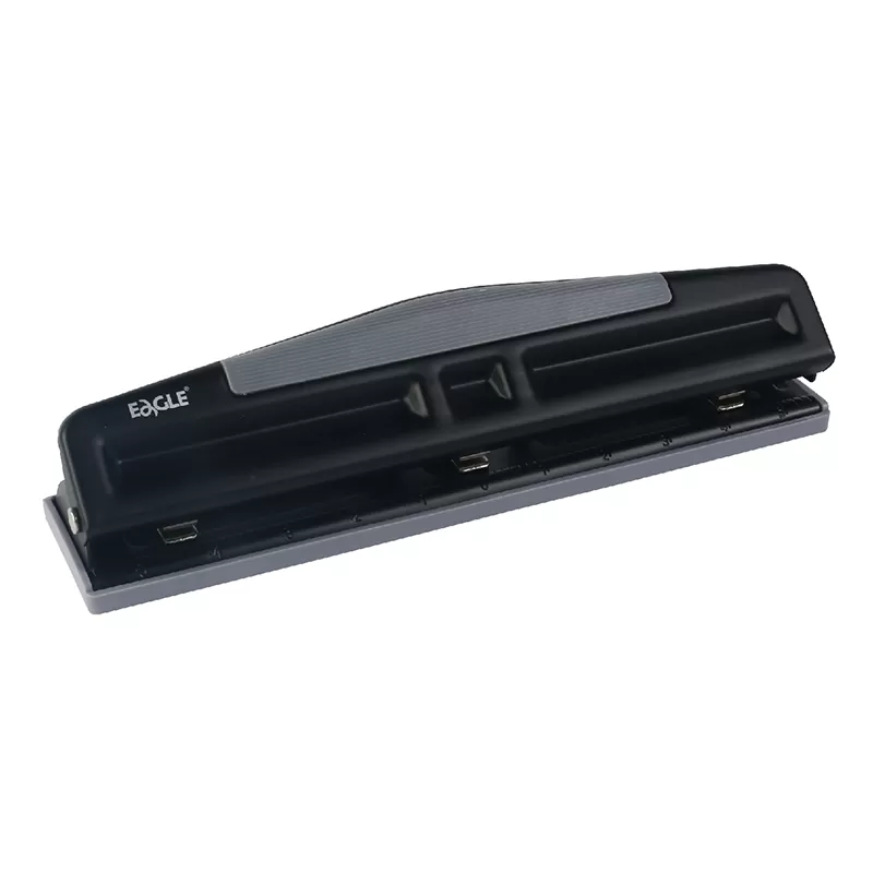Eagle 999N Metal Three-Hole Punch with Soft Grip