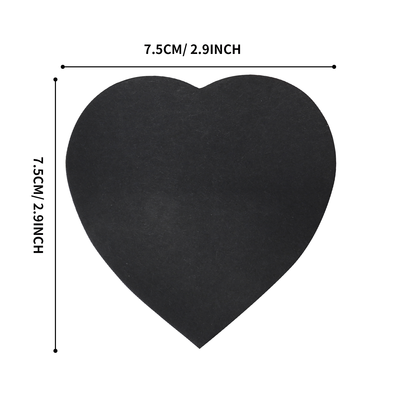 EAGLE Hot Sale Office Stationery Heart Shaped Sticky Notes 100 Sheets Creative Sticky Paper B601 Black Self Sticky Note Pads