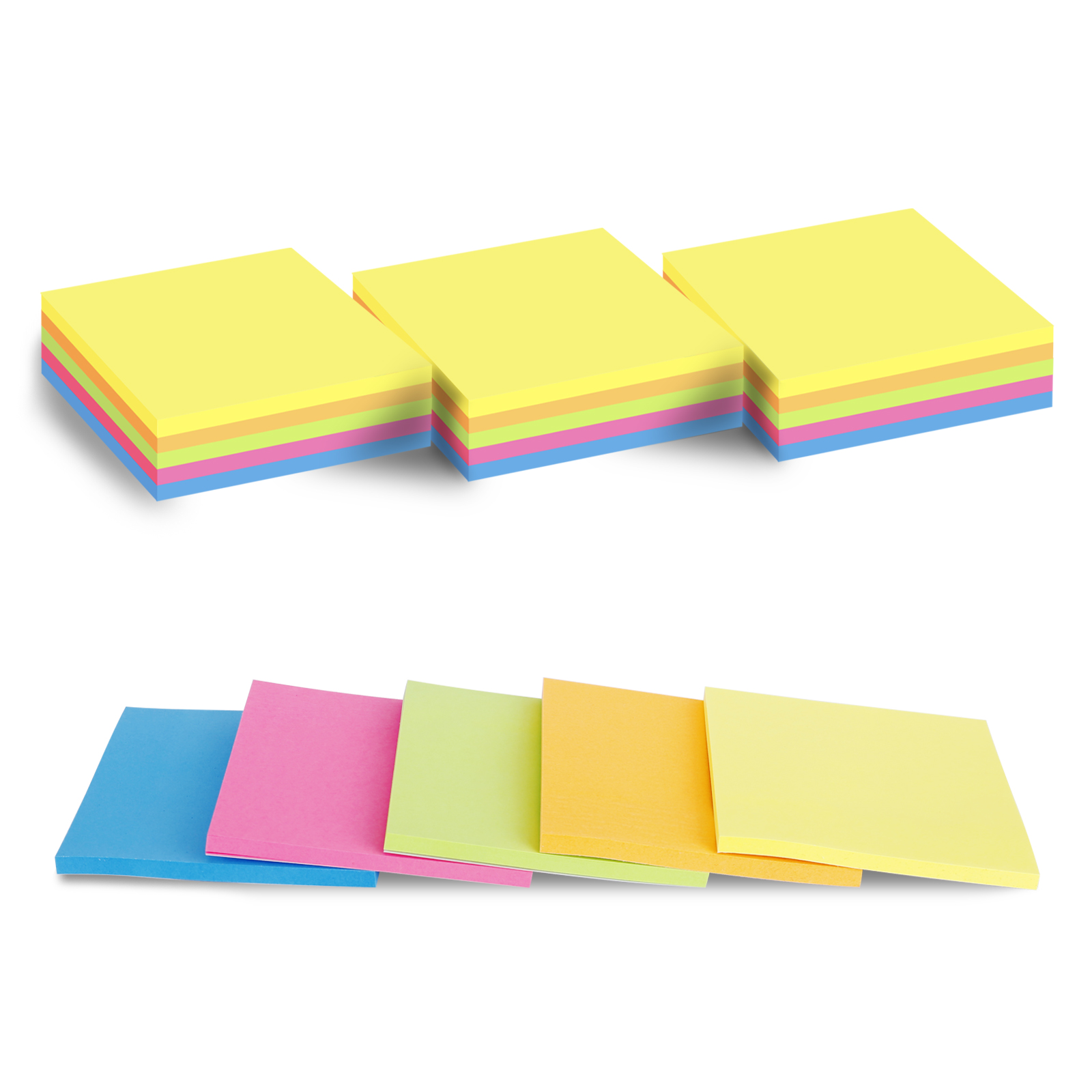 EAGLE 2024 Bulk Sale Product Cute Stationary Sticky Notes 3"X3" 45 Pages Removable D654-15N Sticky Notes