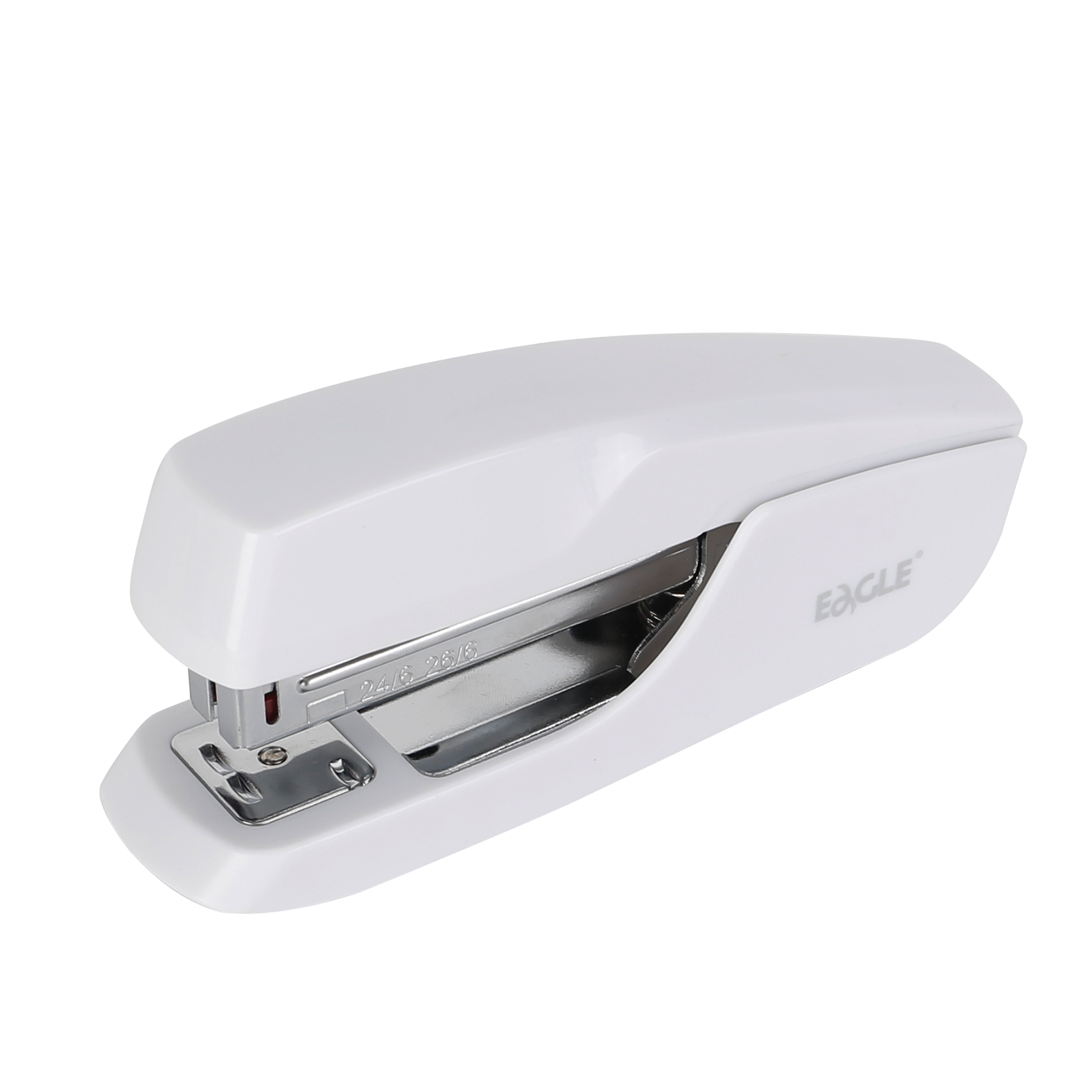 EAGLE New Staplers Stationery White 20 Sheets 24/6 26/6 Half Strip Plastic Stapler S6108 for Office Supply School Usage