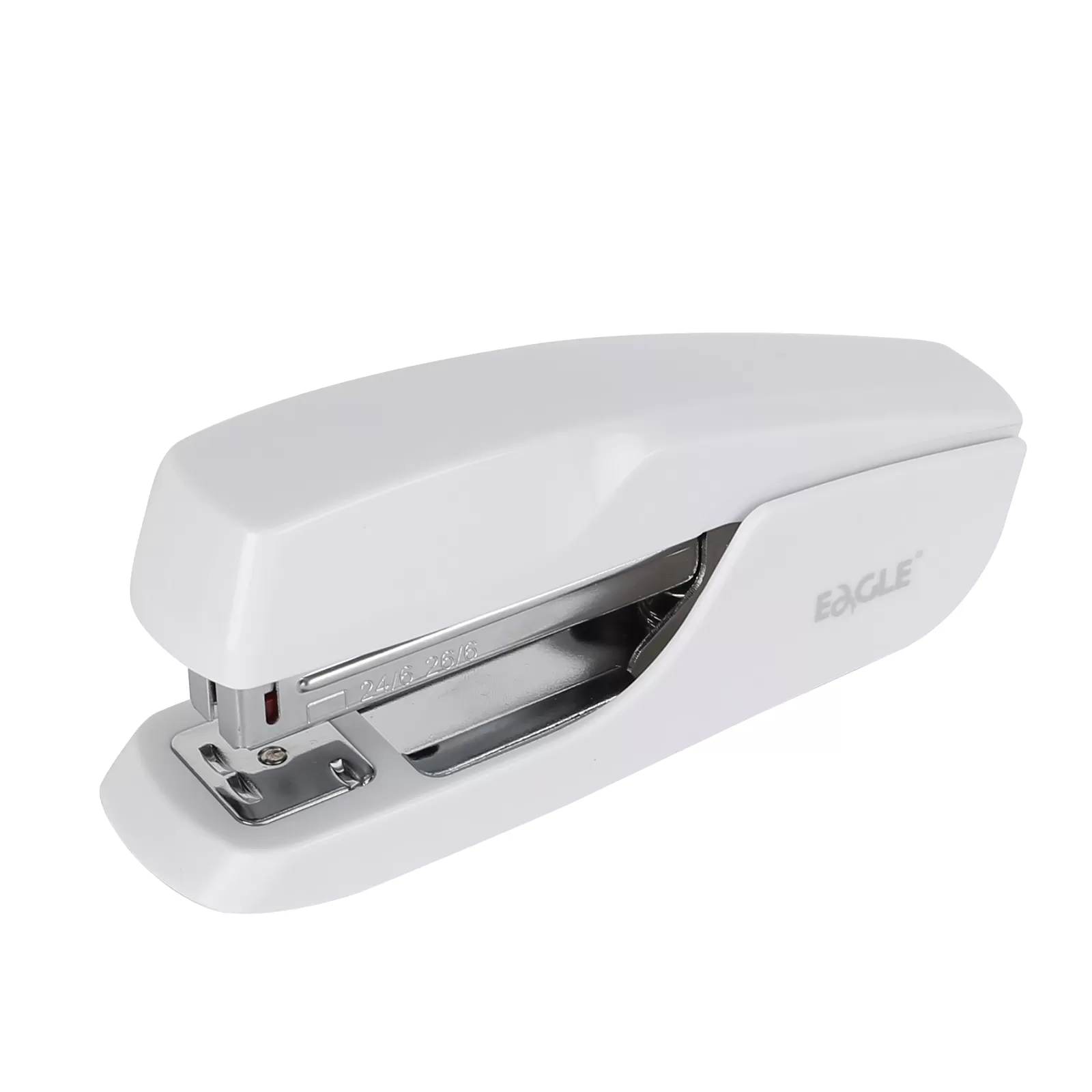 EAGLE New Staplers Stationery White 20 Sheets 24/6 26/6 Half Strip Plastic Stapler S6108 for Office Supply School Usage