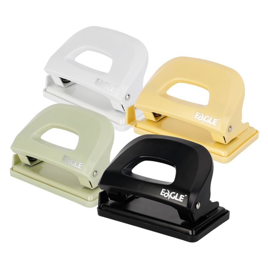 EAGLE Office Newest Metal Desktop Paper Hole Punch P8108 for Card Booklet Paper Sheets