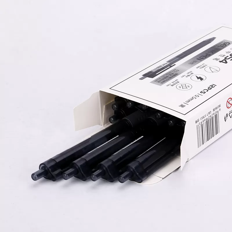 Eagle High Quality Stationery Gel Pen Set Plastic Black 0.5mm Bullet Tip Gel Pens For Bulk Sales