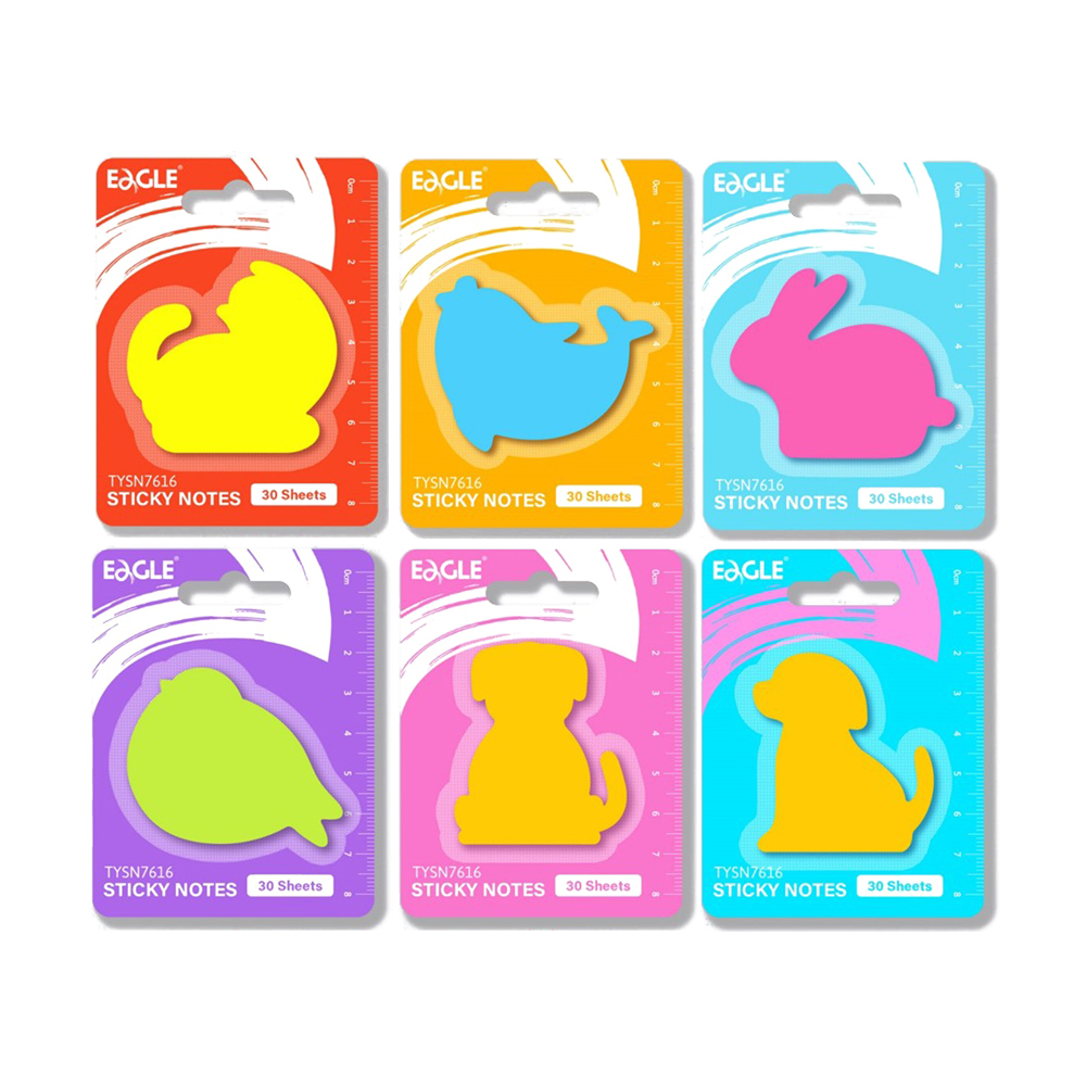 Eagle TYSN7616 Animal Sticky Notes Removable Notas Pegajosas Divide Notes for Office Supply