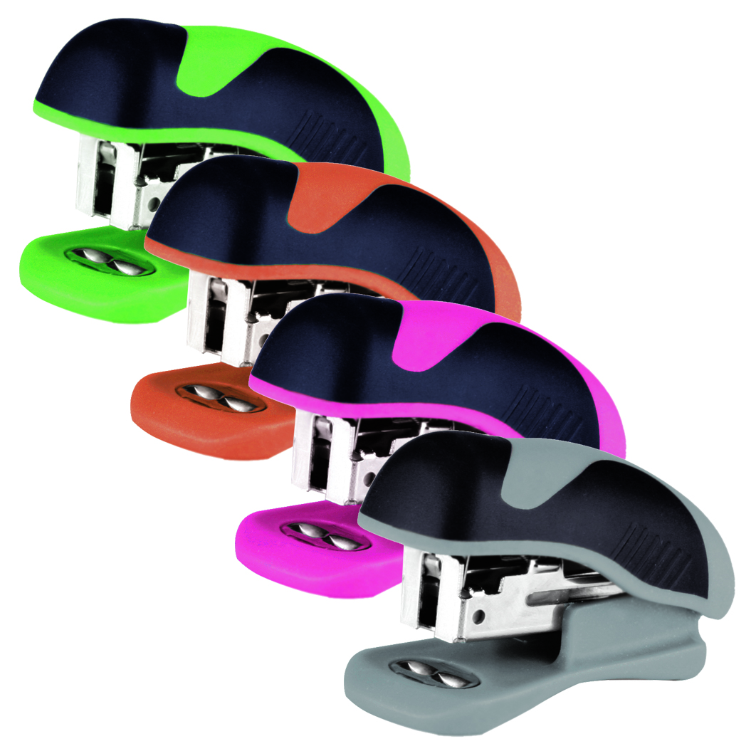 EAGLE S5027B Multi-Color 24/6 26/6 Office 15 Sheets Mini Pocket Stapler Manual Customizable