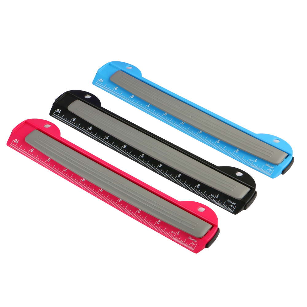 Eagle TY244 Portable Ring Binder 3 Hole Paper Punch, 5 Sheets Capacity Ring Binders with Integrated Ruler