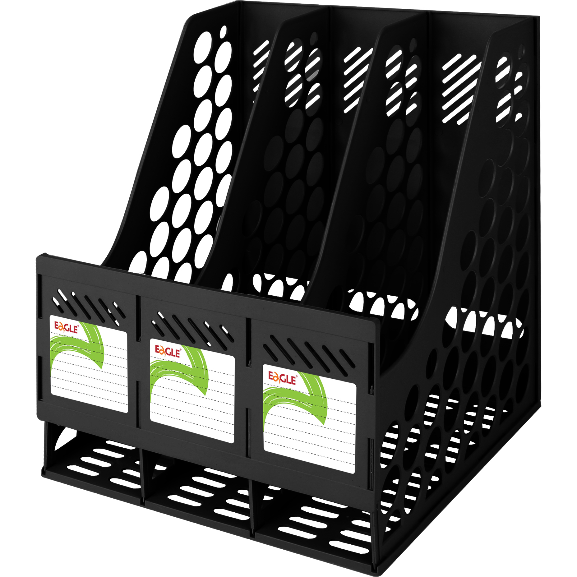 Eagle TY1903-2-EL Stationery Document Foldable Sorting Box 25.5 X 25.8 X 31 CM File Folder Storage Magazine Rack