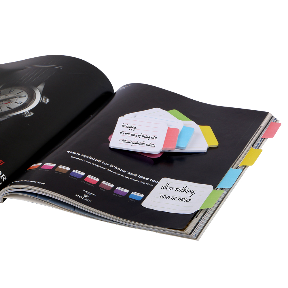 Eagle 654T Adhensive Sticky Notes and Page Markers Binder Sticky Note Pad Set Note Tabs Colors Sticky Index Tabs