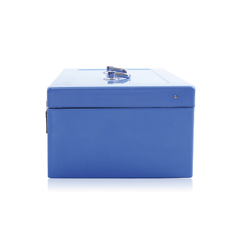 Eagle 8868 Portable Cash Box Money Safe Cash Saving Box All Metal Cash Box with Inner Coins Tray Storage