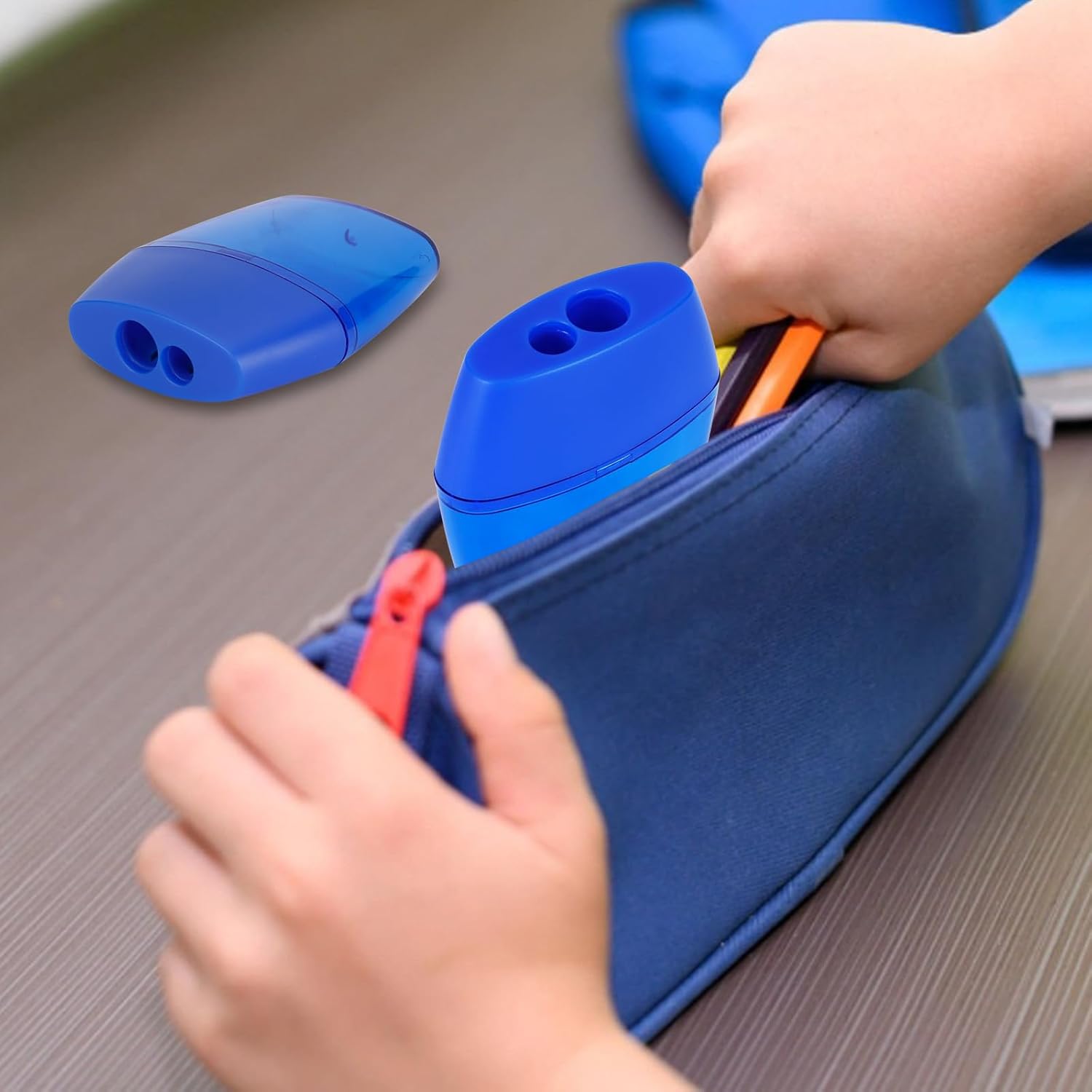 Eagle TYEL8003 Manual Pencil Sharpener Set Dual Hole Design for Home and Classroom and Office