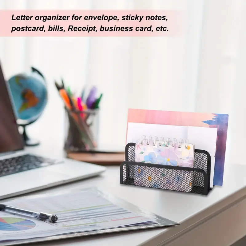 Eagle TY972B Desktop Organizer Set File Organizer Desktop Pen Holder Letter Organizer Metal Grid Folder/Paper Organizer