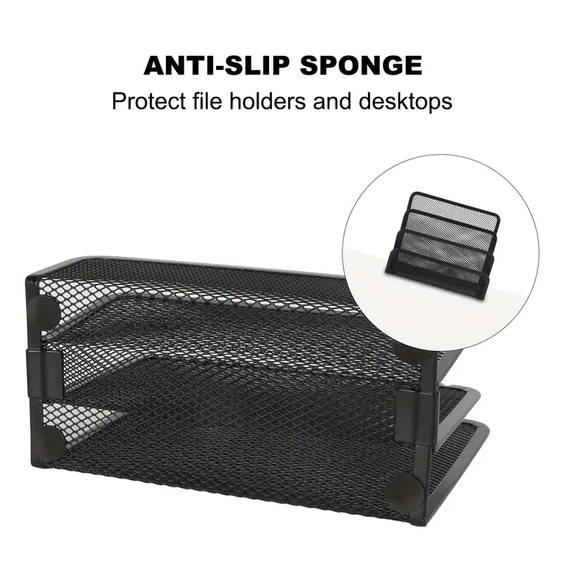 Eagle TY972B Desktop Organizer Set File Organizer Desktop Pen Holder Letter Organizer Metal Grid Folder/Paper Organizer