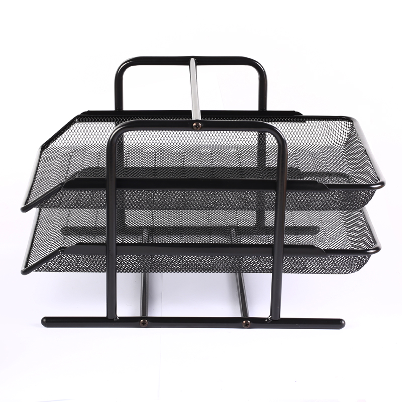 Eagle TY190 Metal Desk Organizer Documents Covers & Organizers for Office 2 Layers File Folder Storage Set