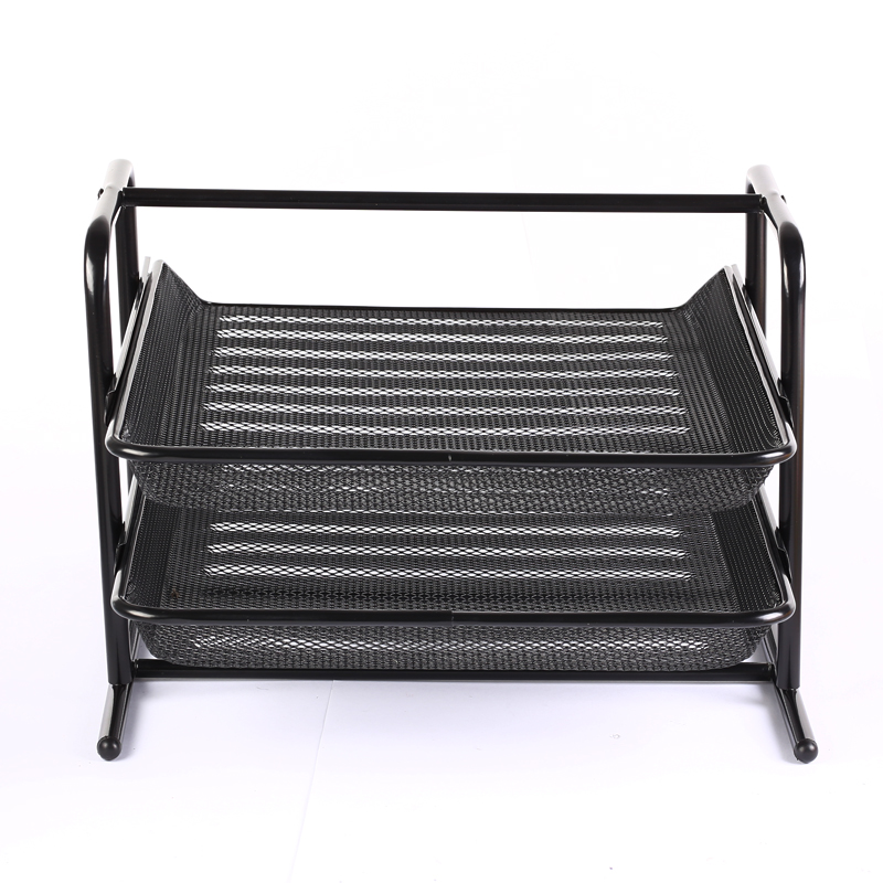 Eagle TY190 Metal Desk Organizer Documents Covers & Organizers for Office 2 Layers File Folder Storage Set