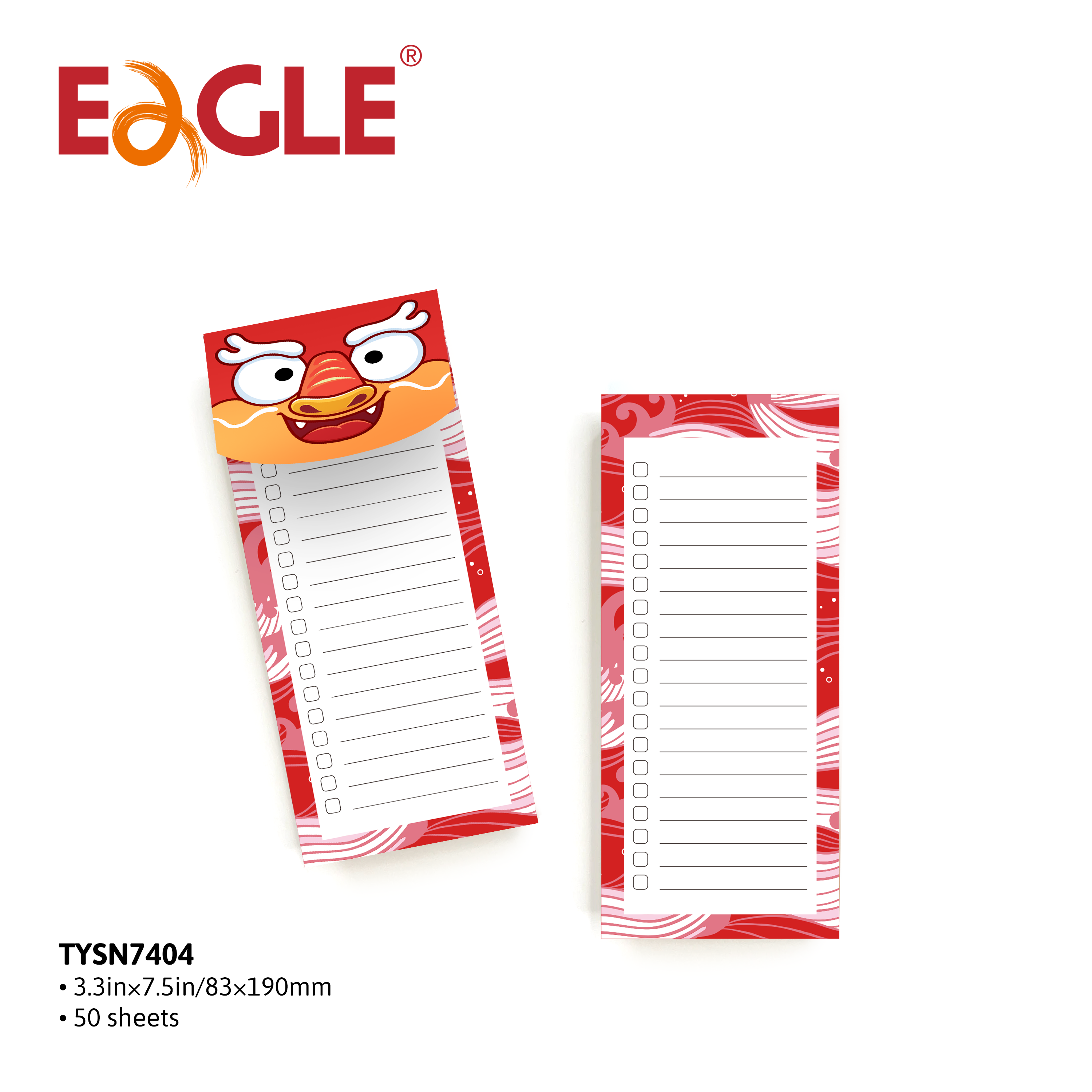Notepads, Large Note Pads for Lists, Reminders, Grocery List, 50 Sheets per Pad, Animal Designs