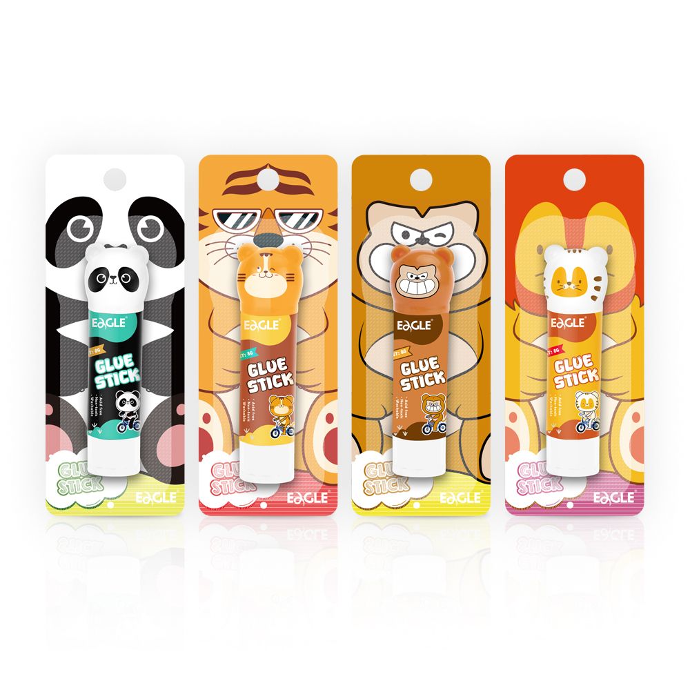 Eagle TYCH316-9C Animal Designs Glue Stick PVA Customizable White Glue Stick