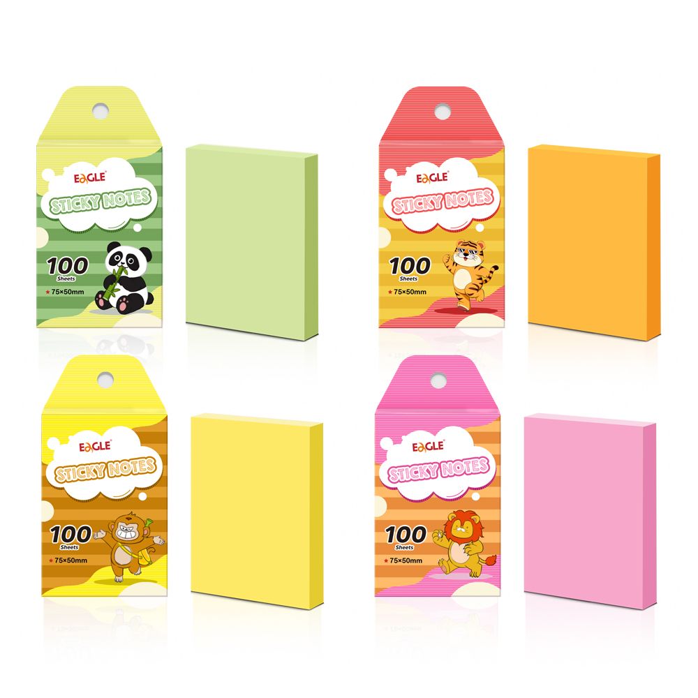 EAGLE 656B Sticky Notes 50X75mm 100 Sheets Index Tabs For Office Supply