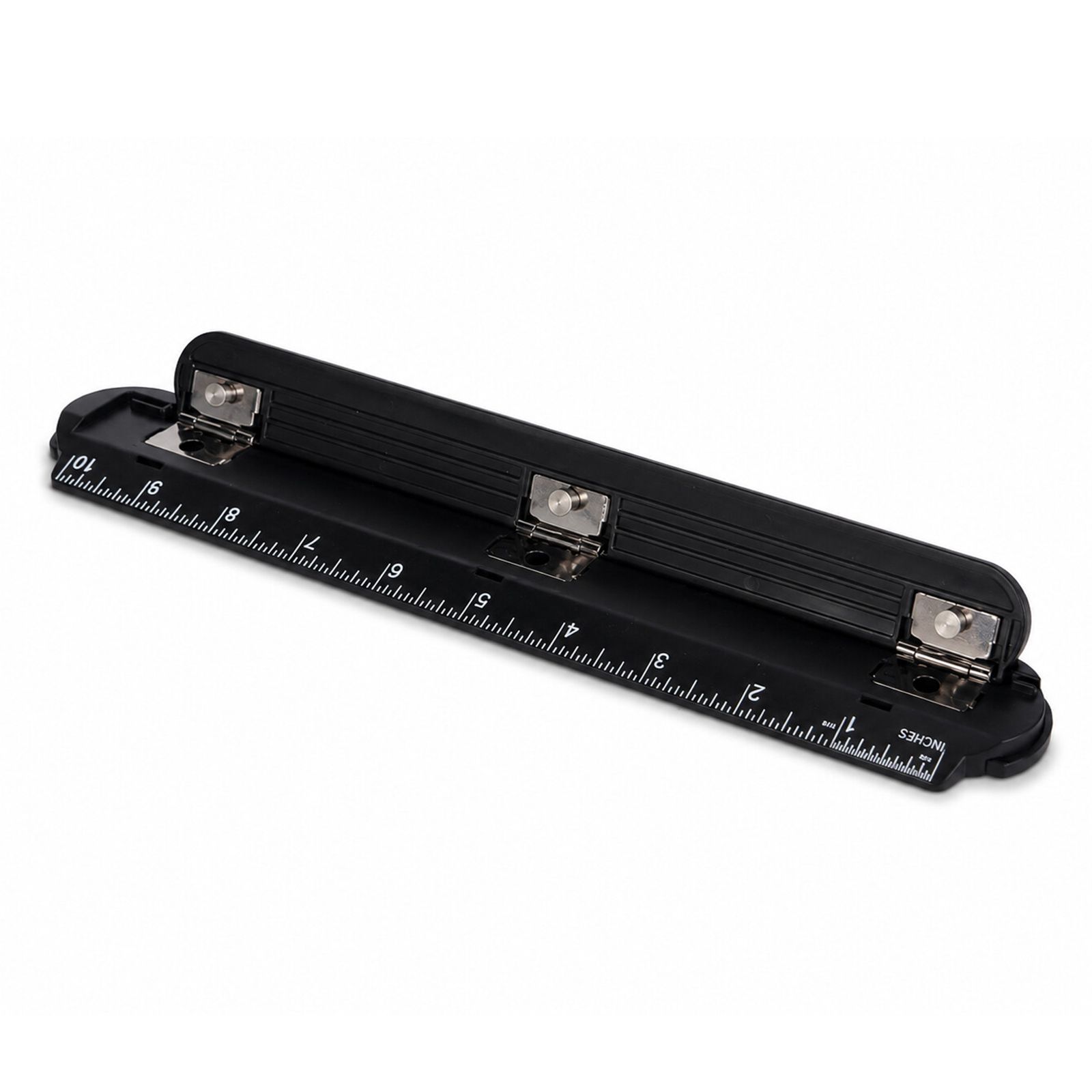 Eagle TY241 Portable Ring Binder 3 Hole Paper Punch, 8 Sheets Capacity Ring Binders with Integrated Ruler