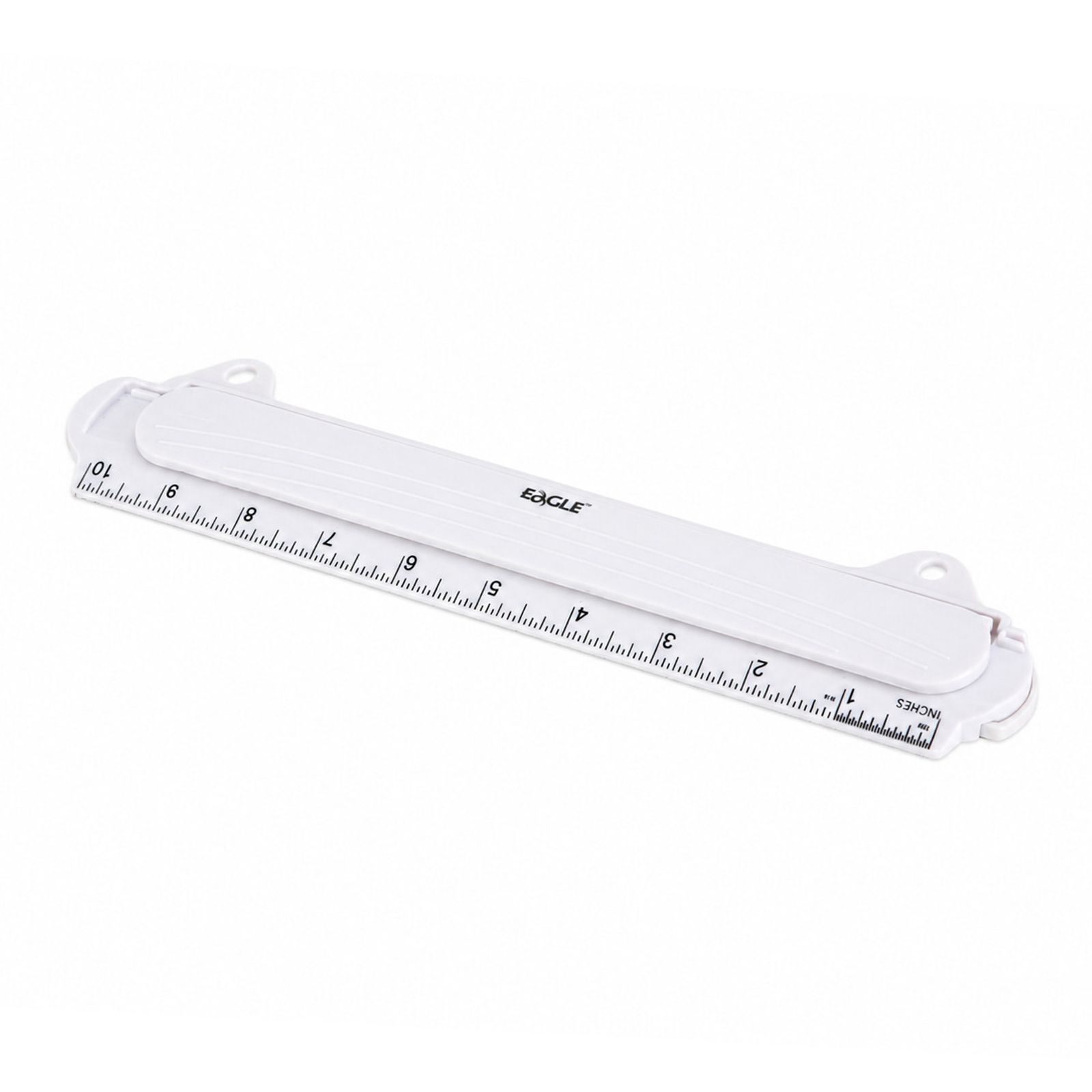 Eagle TY241 Portable Ring Binder 3 Hole Paper Punch, 8 Sheets Capacity Ring Binders with Integrated Ruler