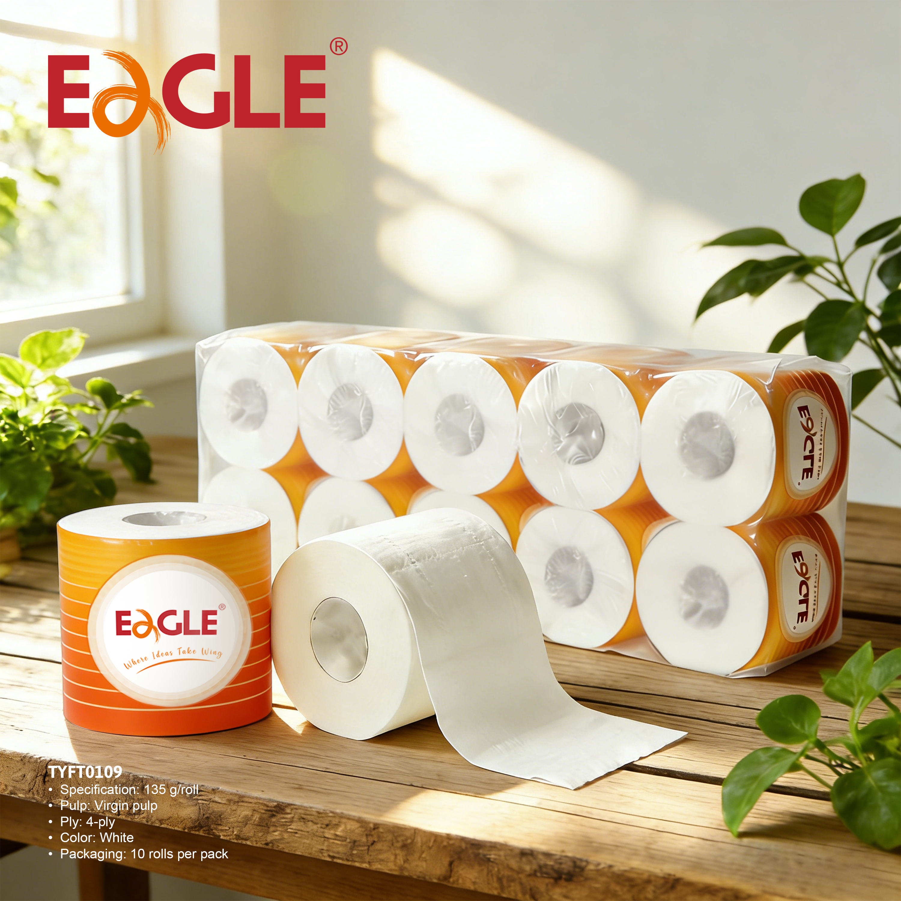 Soft Toilet Paper 10 Rolls