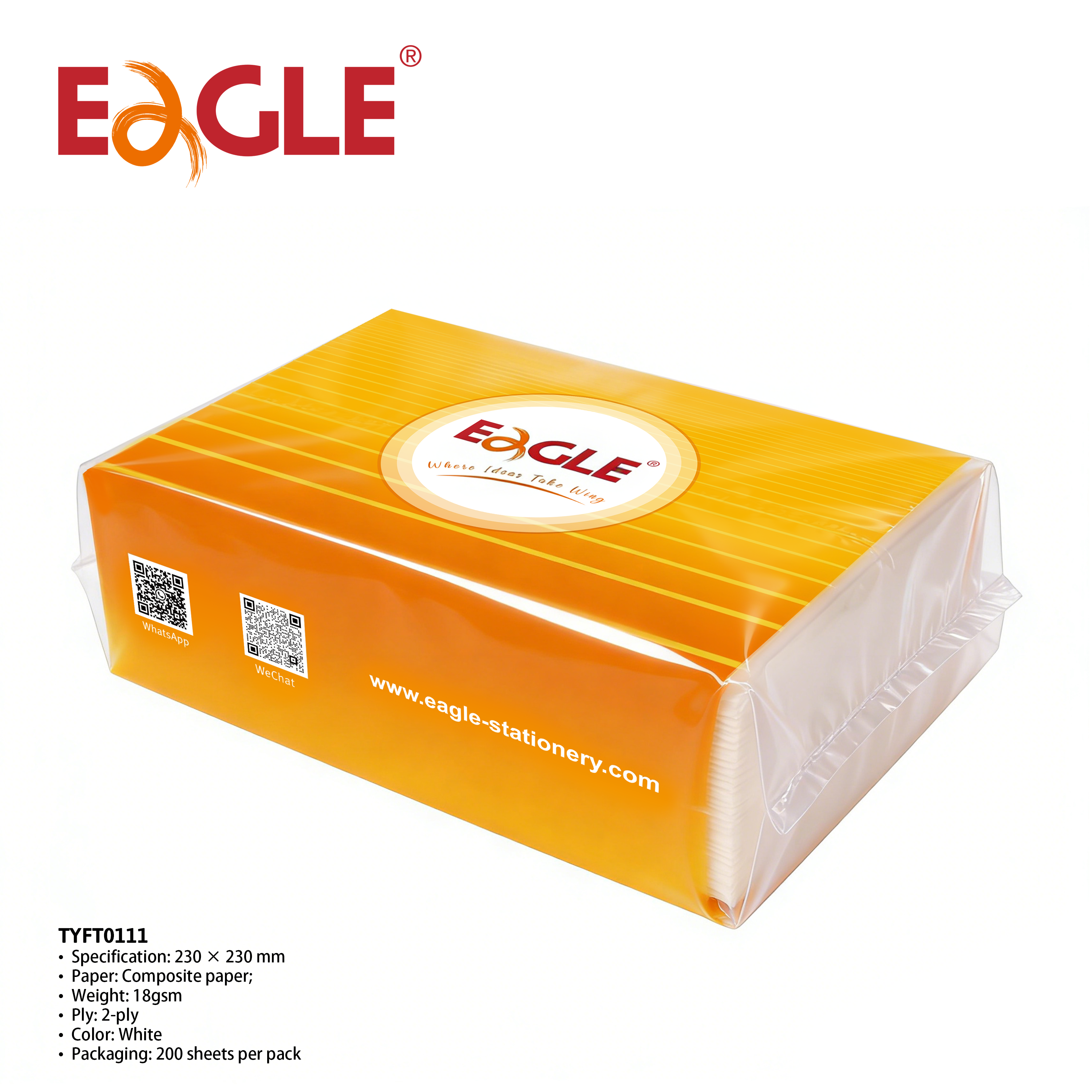 Facial Tissues 200 Tissues per Pack 2-Ply