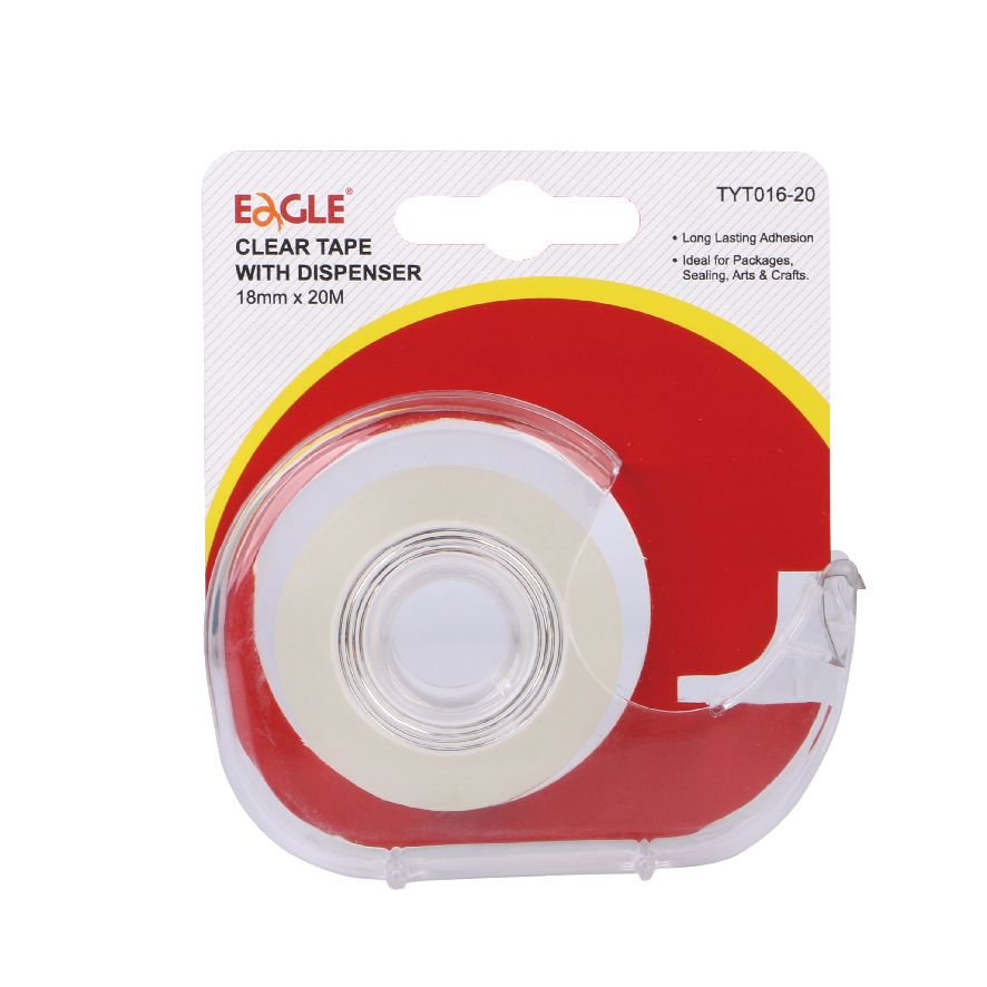 Cinta transparente Eagle TYT016-20 con dispensador