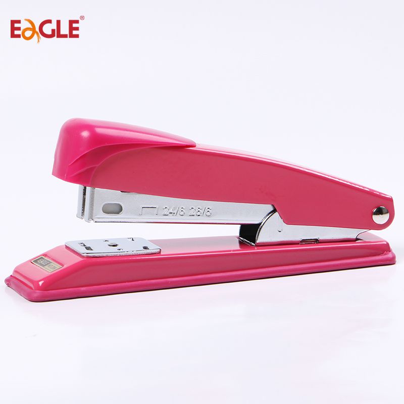 Agrafeuse en métal Eagle 206 rose