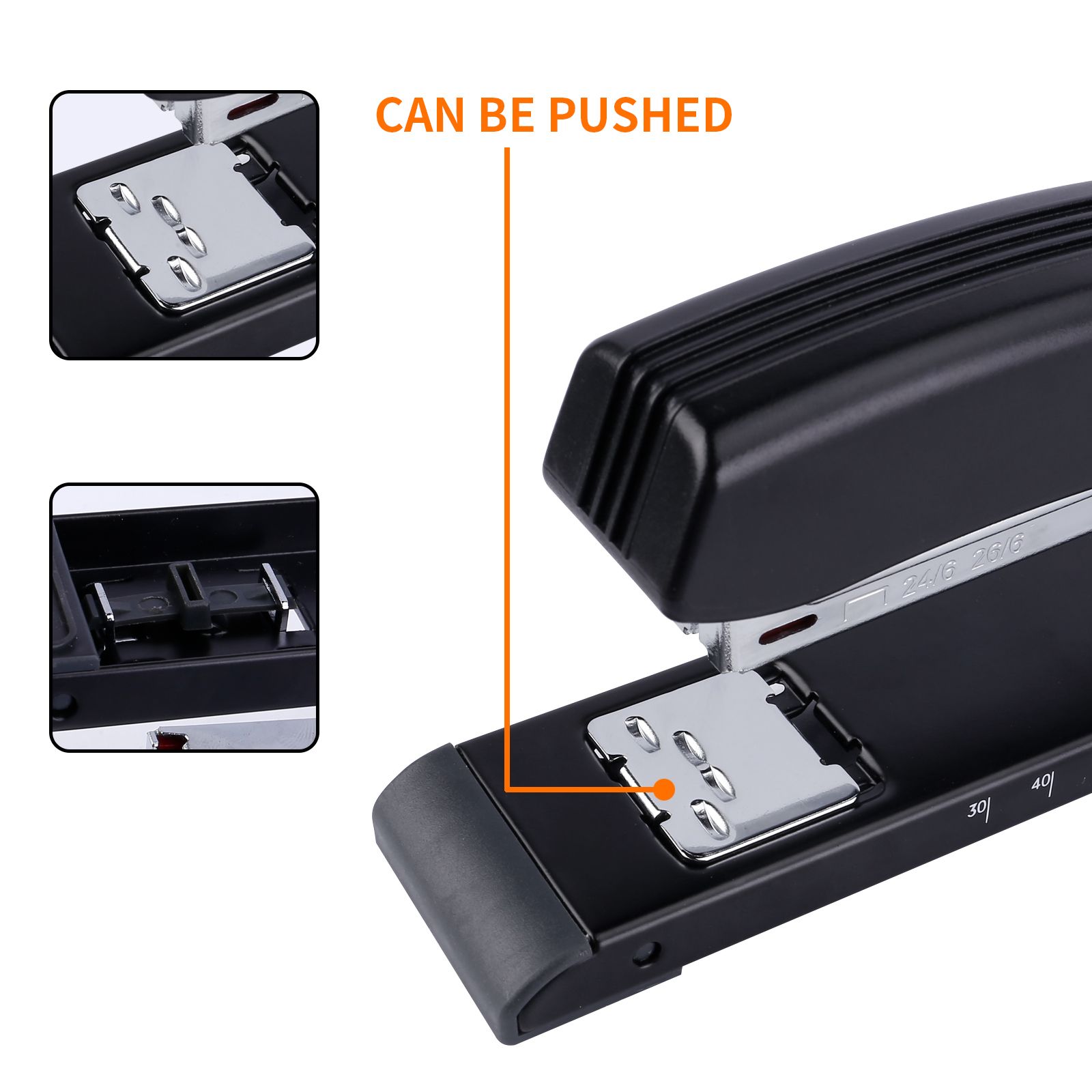 Agrafeuse de bureau en plastique à bras long Eagle 950L, agrafeuse de bureau en plastique pour fournitures de bureau