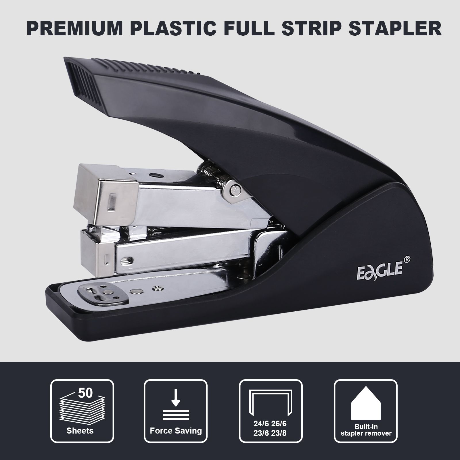 Mini agrafeuses Eagle de haute qualité, agrafeuse professionnelle S5170 à bande complète, 24h/24 et 6j/7, à économie de force, pour une utilisation au bureau