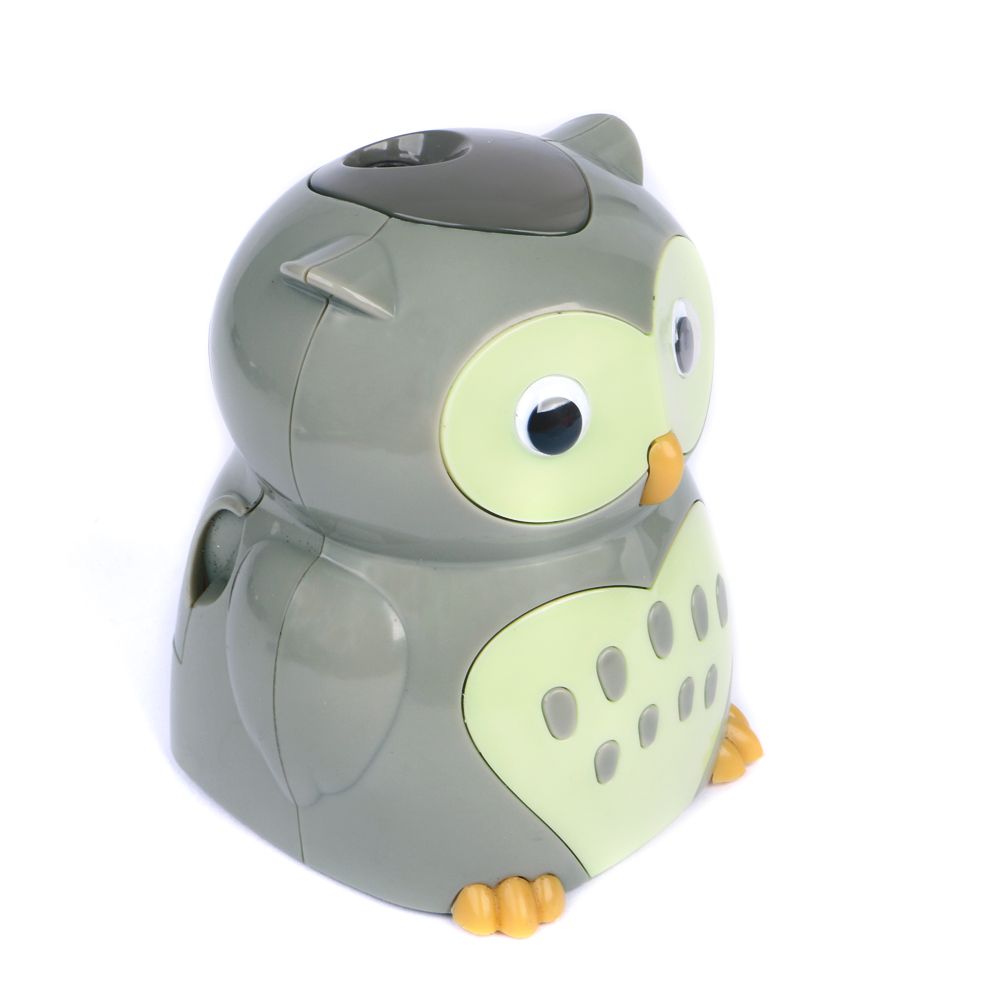Taille-crayon électrique EAGLE Cartoon, taille-crayon mignon hibou EG-5019, taille-crayon à batterie pour étudiant, fournitures scolaires amusantes