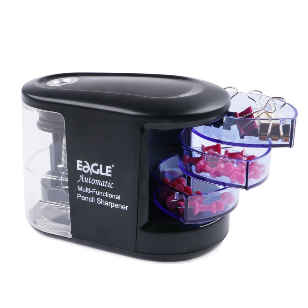Taille-crayon électrique multifonction EAGLE EG-5150 Taille-crayon à coupe hélicoïdale avec stockage USB et taille-crayon à batterie