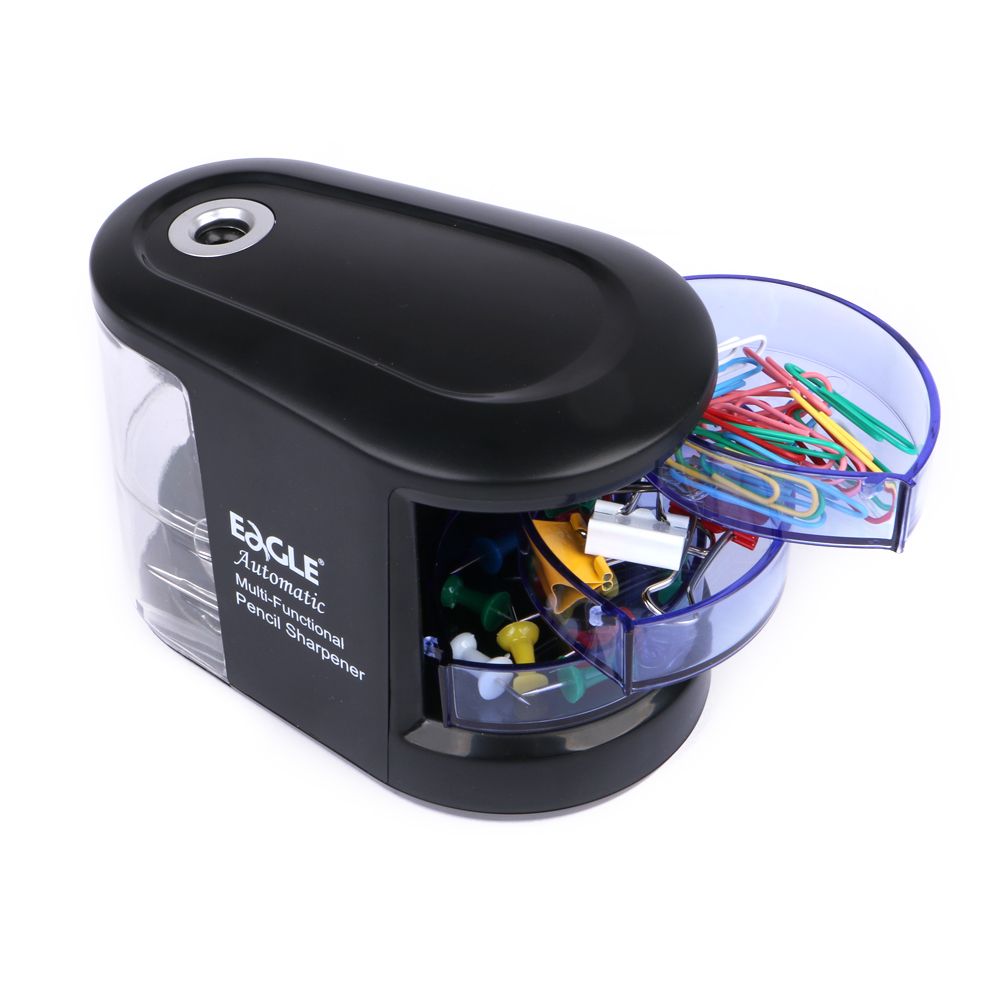 Taille-crayon électrique multifonction EAGLE EG-5150 Taille-crayon à coupe hélicoïdale avec stockage USB et taille-crayon à batterie