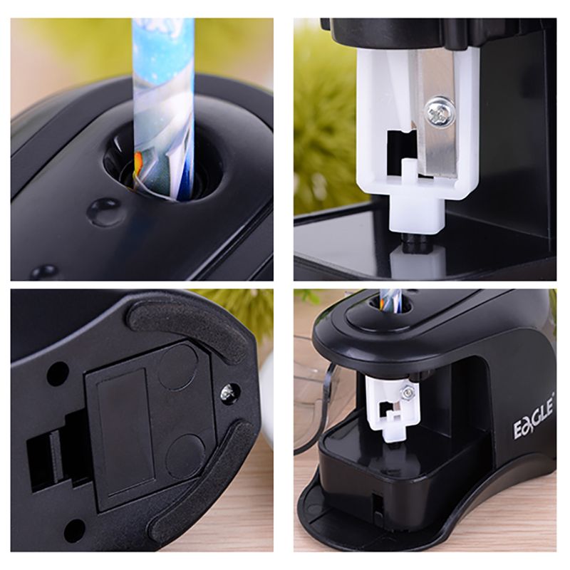 Eagle E5120 Taille-crayon automatique en gros d'usine Taille-crayon électrique alimenté par batterie/USB pour enfants